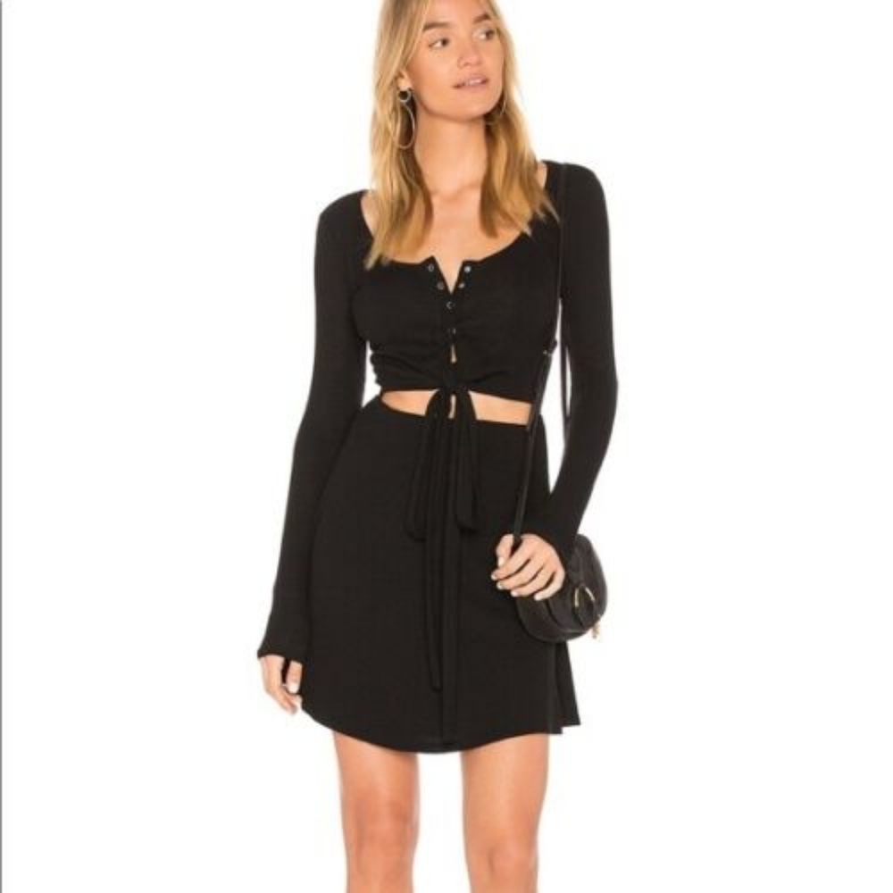 Privacy Please Black Mini Dress